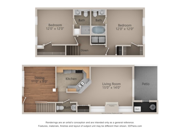 a floor plan for a 1 bedroom apartment with a living room and a bedroom with a bathroom