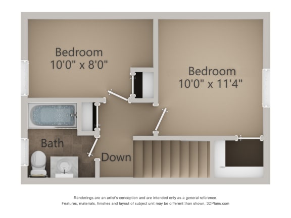 a floor plan for a one bedroom apartment with a bathroom and a bedroom with a bath and