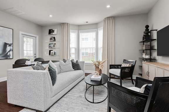 Modern Living Room at Merion at Cross Keys Apartments, Williamstown