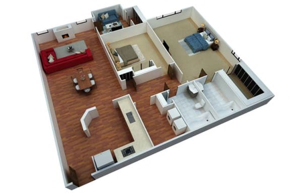 a floor plan of a house with a living room
