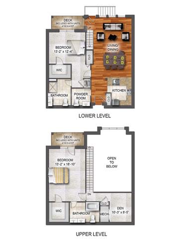 A1 Floor Plan at The Collings at the Lumberyard, Collingswood, NJ, 08108
