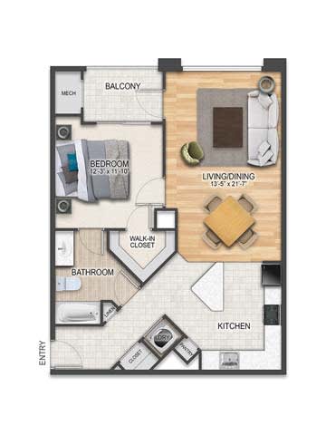A3-1 Floor Plan at The Collings at the Lumberyard, New Jersey, 08108