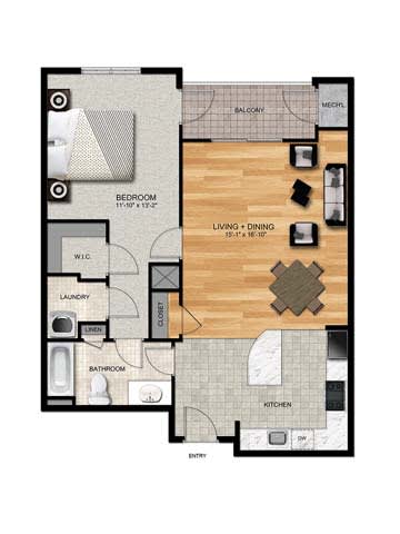 A4-1 Floor Plan at The Collings at the Lumberyard, New Jersey