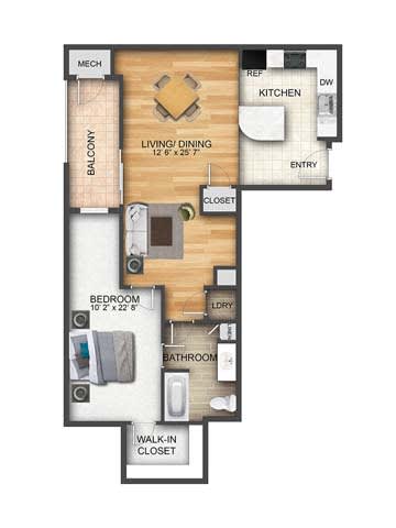 A5-1 Floor Plan at The Collings at the Lumberyard, New Jersey