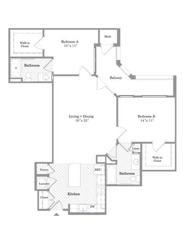 B4 Floor Plan at The Collings at the Lumberyard, Collingswood, NJ