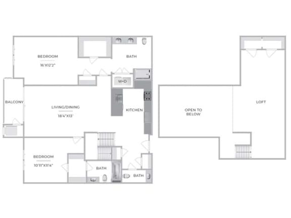 2BR, 2.5BA, Loft  at Barclay Chase Apartment Homes, Marlton