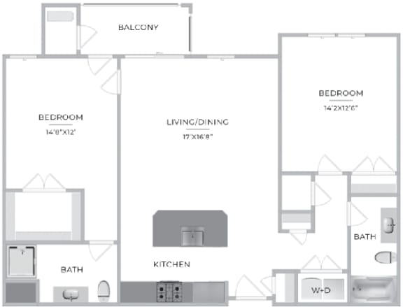 Barclay Glen, 2x2  at Barclay Glen Apartments, New Jersey, 08094