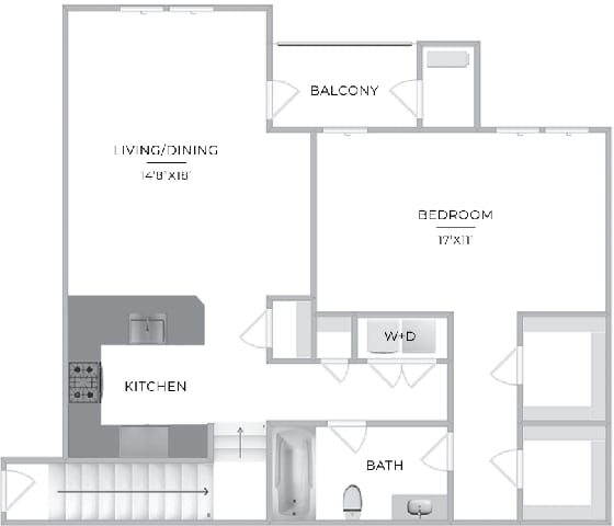 1 bedroom 1 bathroom at Merion at Cross Keys Apartments, Apartments, Williamstown, NJ