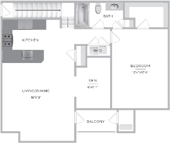 Barclay Glen, 1BR with Den  at Barclay Glen Apartments, New Jersey