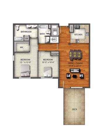 K1 Floor Plan at The Collings at the Lumberyard, Collingswood, NJ