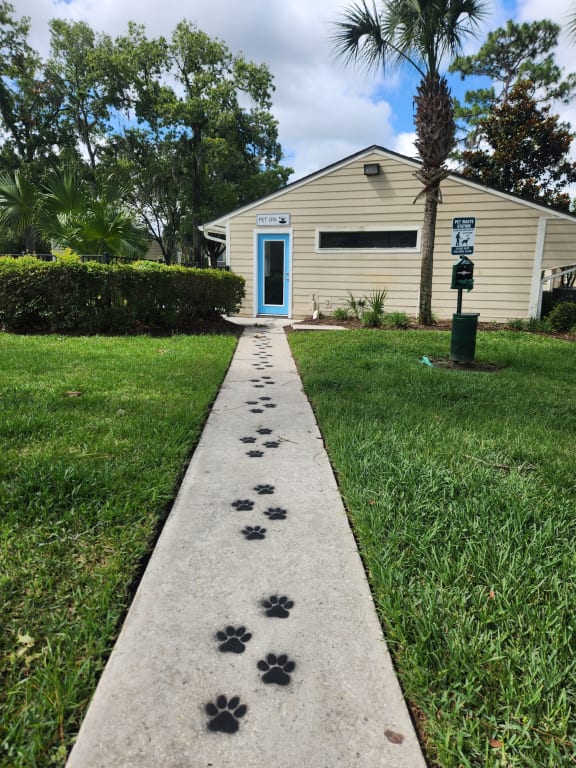 Walkway leading to a Dog Spa at The Fountains at Deerwood, Jacksonville, FL, 32256
