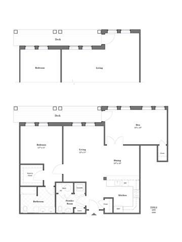 D Floor Plan at The Collings at the Lumberyard, Collingswood