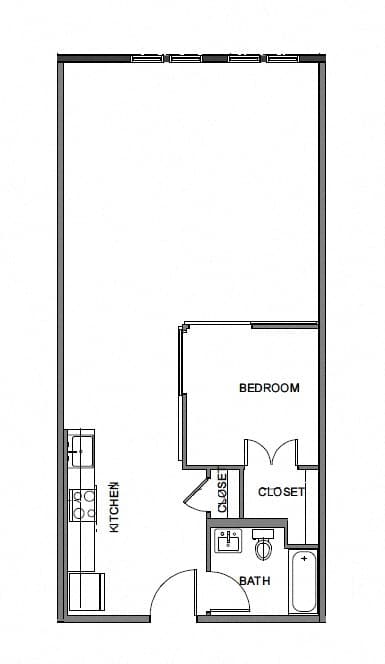 floor plan photo of the commons & the landing at southgate in minot, nd