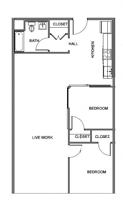 a floor plan of a small house