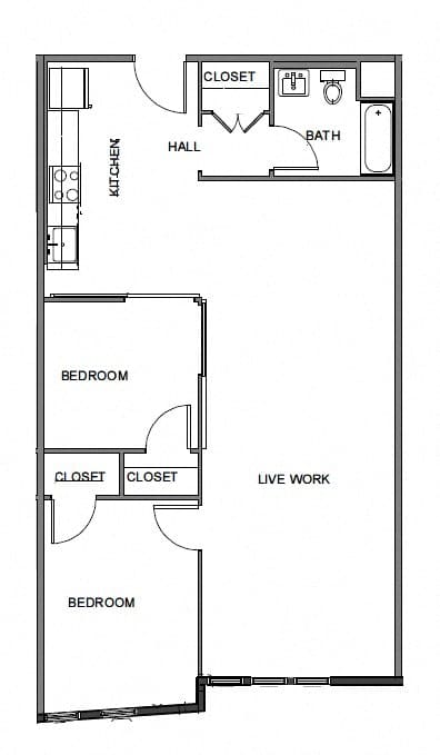 a floor plan of a small house