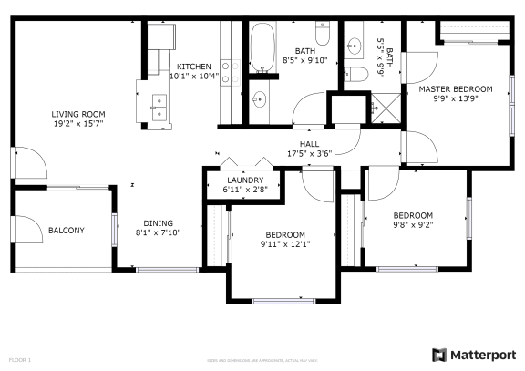  Floor Plan 3 Bed, 2 Bath C30 - Townhomes I