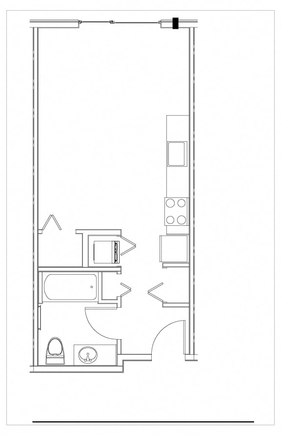 Studio, 1 Bath-A