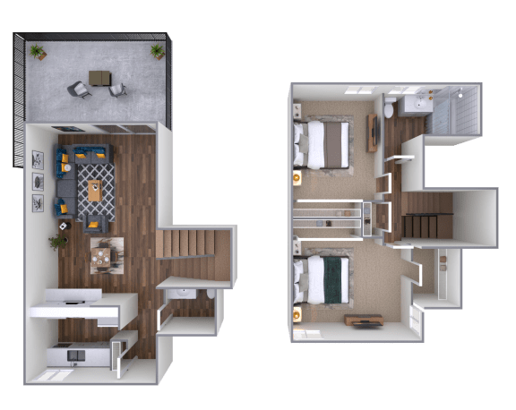 Floor Plan  a floor plan of a house with a bedroom and a living room