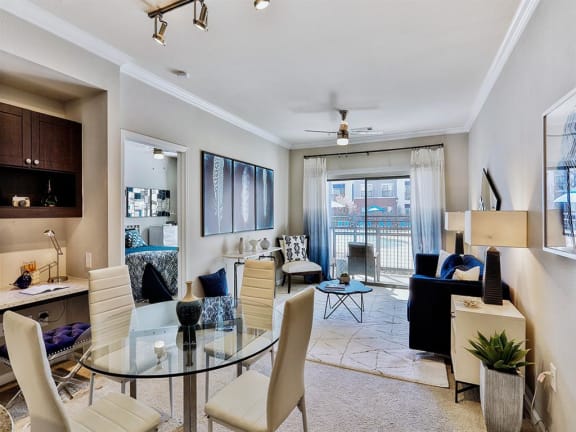 Living Room and Dining Area at The Brookhaven Collection, Atlanta, 30329
