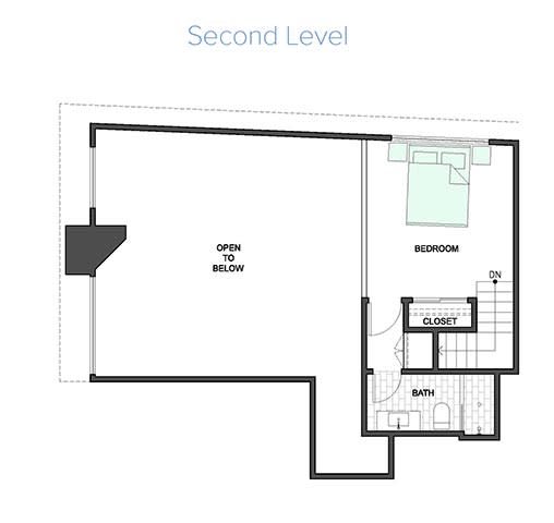 -2-Bedroom-Floor-Plan at 888 Hilgard – Furnished Apartments, California, 90024