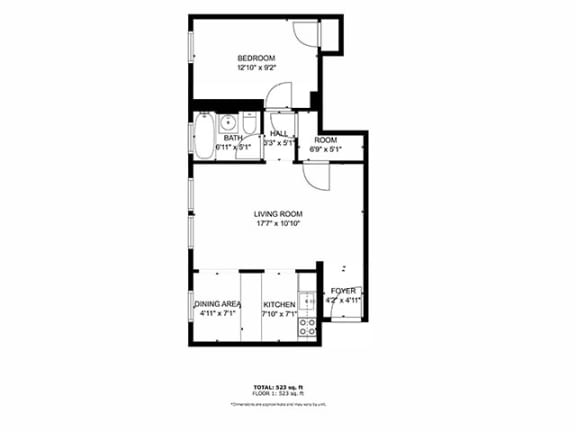 a floor plan of a house with a garage