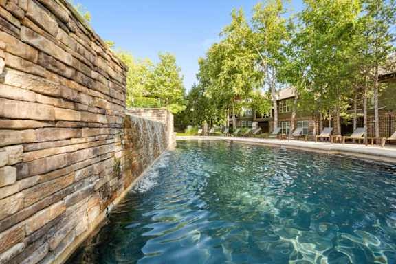 Resort Inspired Crystal Clear Swimming Pool at Deer Creek Apartment Homes, Overland Park, KS, 66213