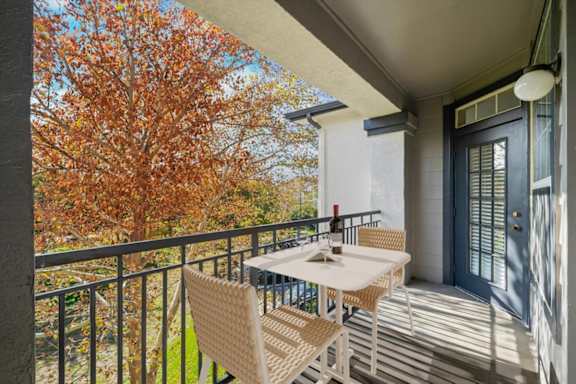 Apartment Balcony With Patio at Crowne Chase Apartment Homes, Kansas, 66210