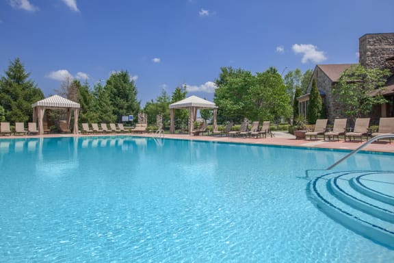 Blue Cool Swimming Pool at Avignon Apartment Homes, Olathe, Kansas