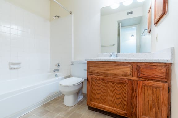Bathroom interior1 at Coventry Oaks Apartments, Kansas