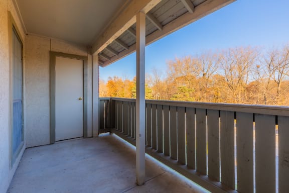 Outdoor view from balconyat Coventry Oaks Apartments, Kansas, 66214