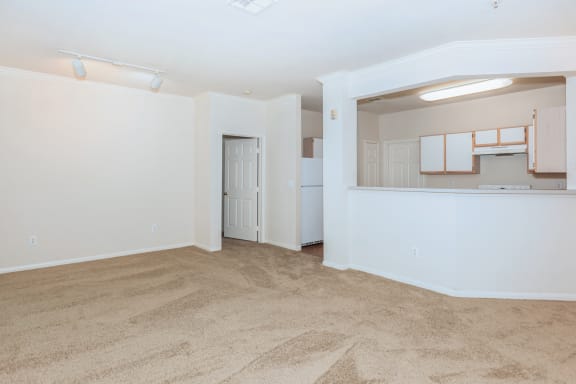 Living area unfurnished with wooden floor at Crescent, Kansas