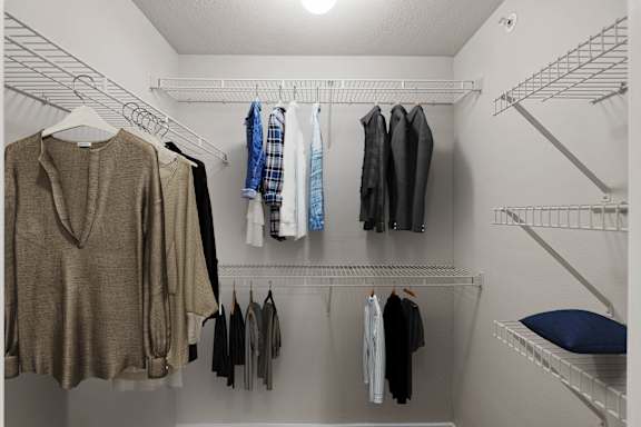 Spacious Closets at The Clairborne Apartment Homes, TX, 75050