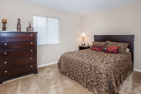 Bedroom area at Preston Court Apartments, Kansas, 66212