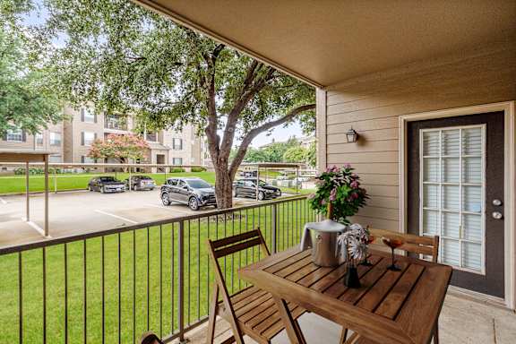 Private Balconies and Patios at The Clairborne Apartment Homes, Grand Prairie, TX