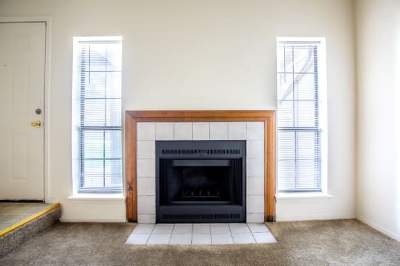 Fireplace Living at Waterford Place Apartments & Townhomes, Overland Park, 66210