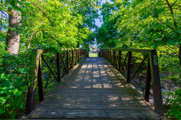 Forest Walking Trail at Waterford Place Apartments & Townhomes, Overland Park, KS, 66210