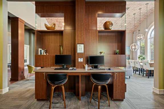 Business Center at Creekside Apartments in Overland Park, KS