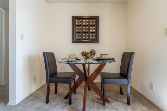 Dining table and chair2at Coventry Oaks Apartments, Overland Park, Kansas