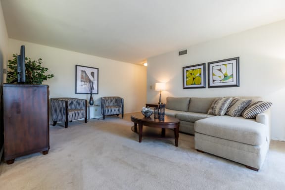 Living Space at Louisburg Square Apartments & Townhomes, Overland Park, KS, 66212