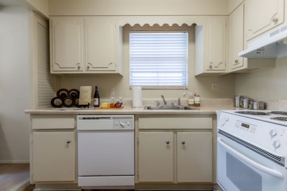 Spacious Kitchen at Louisburg Square Apartments & Townhomes, Overland Park, KS, 66212