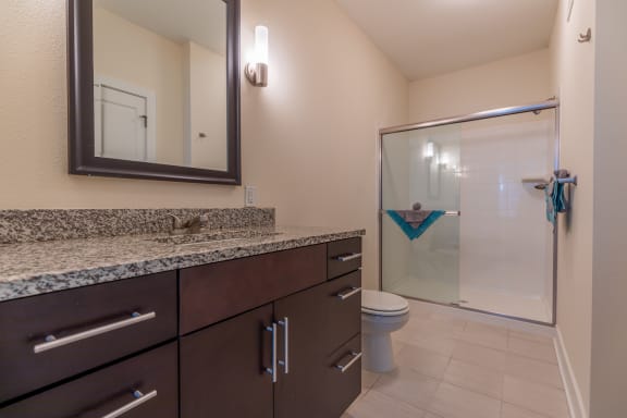 Bathroom interior areaat West 39th Street Apartments, Kansas City, MO, 64111