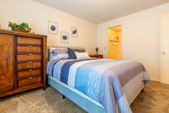 Large Comfortable Bedrooms at Millcreek Woods Apartments, Olathe, KS, 66061