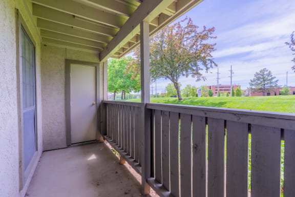 Spacious Balcony at Coventry Oaks Apartments, Overland Park