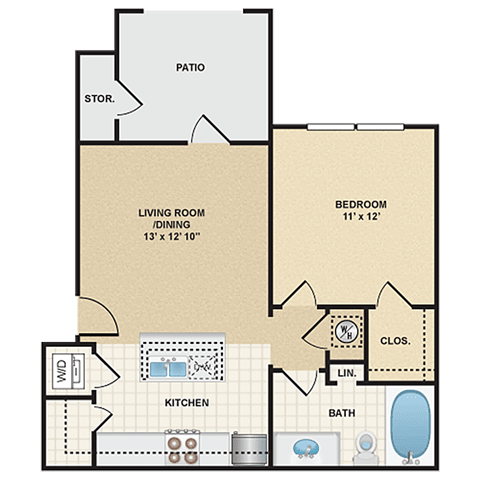1 bedroom, 1 bathroom  at Stonepost Ranch, Kansas