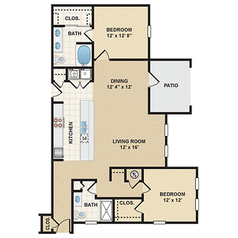 2 bedroom, 2 bathroom  at Stonepost Ranch, Overland Park, 66221