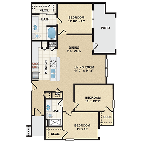 3 bedroom, 2 bathroom  at Stonepost Ranch, Overland Park, 66221