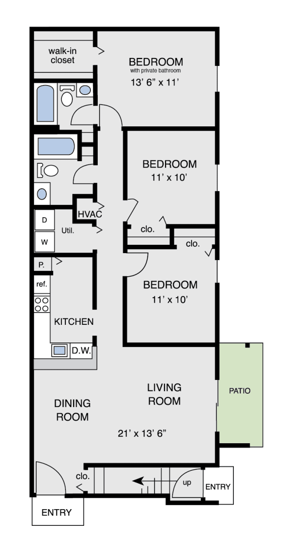 a floor plan of a house with a bedroom and a living room