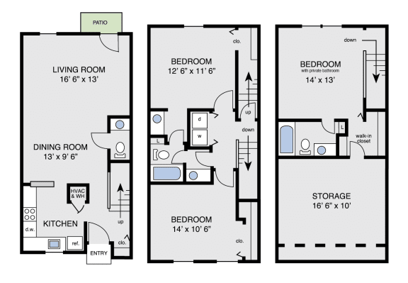 floor plan of a 1 story house with a garage and a living room