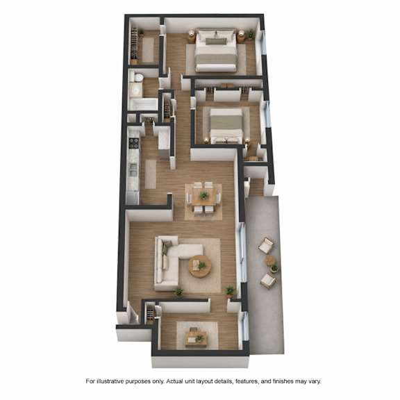 2 Bedroom, 1 Bathroom Apartment with Den in Virginia Beach