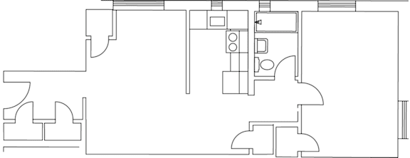 a floor plan of a small apartment